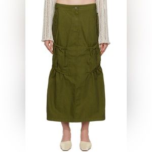 Open YY Green Denim Skirt